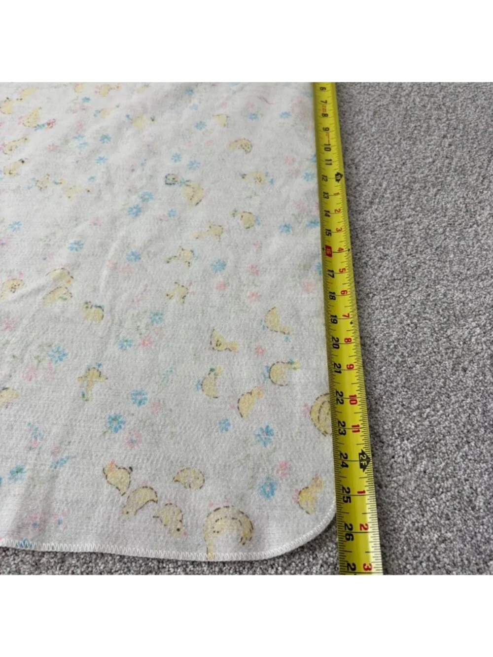 Chatham Vintage Baby Blanket Multicolored Ducks Floral Fade